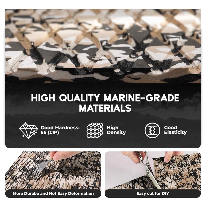 FOCEAN Boat Flooring EVA Foam Boat Decking Camo Marine Flooring