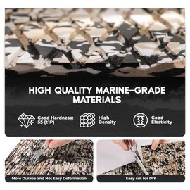 FOCEAN Boat Flooring EVA Foam Boat Decking Camo Marine Flooring Self-Adhesive Marine Mat for Motorboat RV Yacht Kayak, 94.5''x 23.6'', Desert Camo