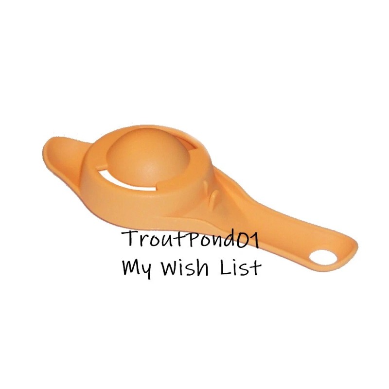 Tupperware Egg Separator Yolkster Gadget Contemporary Style Orange Cream New