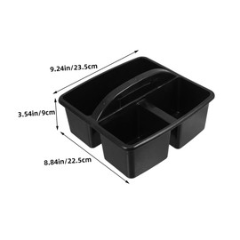 Generic 2pcs Craft Caddy Bathroom Classroom Organizer with Handle Small Plastic Organizer Basket for Classroom Supplies Art Tools Stationery Makeup Storage