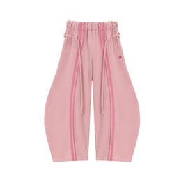 Aelfric Eden Stripe Super Baggy Sweatpants Oversized Barrel Pants Vintage Wide Leg Elastic Waist Lantern Trouser Unisex Pink Small