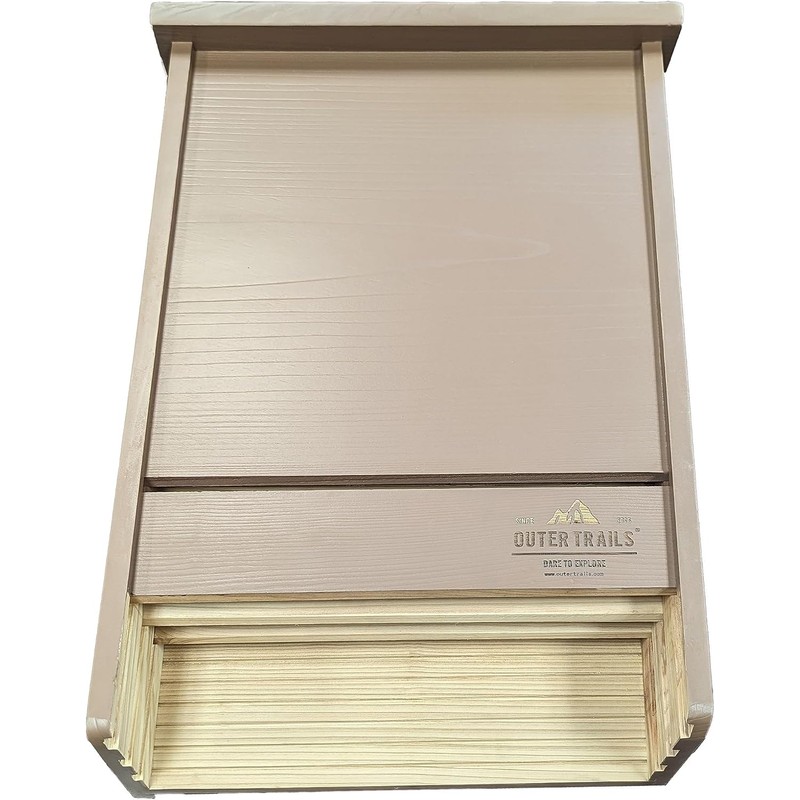 Extra Large Bat House for Outdoors, 3 Chamber, 200 Bats