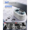 35W Ultrasonic Jewelry Cleaner with Digital Display & 5 Timers