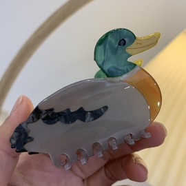 Duck hair clips - cute hair clips - acetate hair clips - bird hair clips - elegant hair clips - animal hair clips - unique hair clips