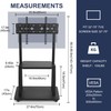 Maiproo Rolling TV Stand with Wheels for 32-75 Inch Heavy-Duty