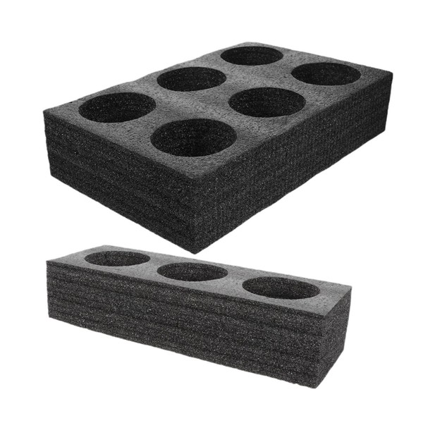 Colcolo 2x Takeout Cup Holder Multi Holes Sponge Coffee Beverage