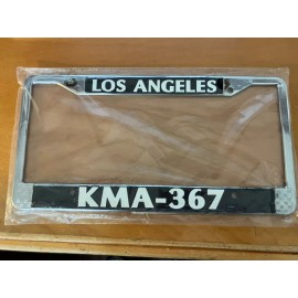 NEW LAPD GENUINE POLICE KMA-367 CHROME METAL LICENSE PLATE FRAME  CHP 11-99 NEW
