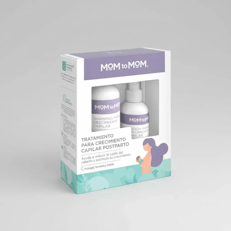 Kit Mom To Mom Tratamiento Postparto Crecimiento Capilar