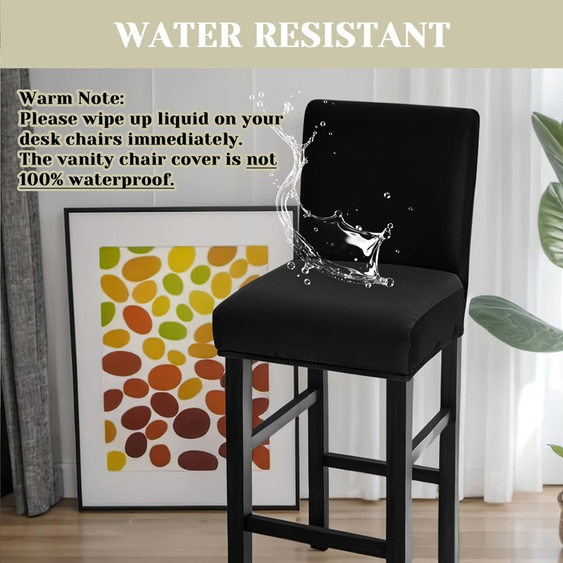 GOSTADY Bar Stool Covers Set of 4, Waterproof Barstool Seat