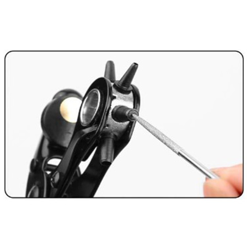 Manual Belt Punch Pliers Round Hole Multifunctional Revolving Hand Punch