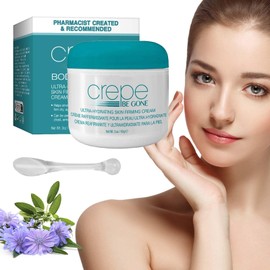 Body Souffle 85g Firming Neck Cream with Spoon Ultra Hydrating Crepe Skin Firming Cream Crepe Eraser for Women Skincare Body Cream for Deep Hydration for Use on Neck Chest Arms and Legs