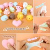 28Pcs Mochi squishy toy Toys and Bags with Kids Valentines