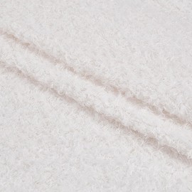 WEBEEDY 1 Yard Soft Curls Faux Fur Fabric 155cm Fuzzy Teddy Bear Fabric by The Yard, Decoration Plush Cloth for Stuffed Dolls Rugs Mats Blankets DIY Sewing Craft, Unique Gift