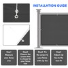 SUNNY GUARD Balcony Privacy Screen Cover Garden Privacy Screen PES