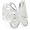 Vinani Butterfly Paisley Shiny Sterling Silver Ring RSL, Sterling Silver