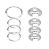 Electric Stove Chrome Drip Pans 1 Large 8'' WB32X10013 &