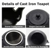 40.6oz Cast Iron Teapot, Japanese Tetsubin Tea Kettle for Stovetop