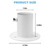 Screw Man 1 1/2" Deck Anchor Flange (2 Pcs) for