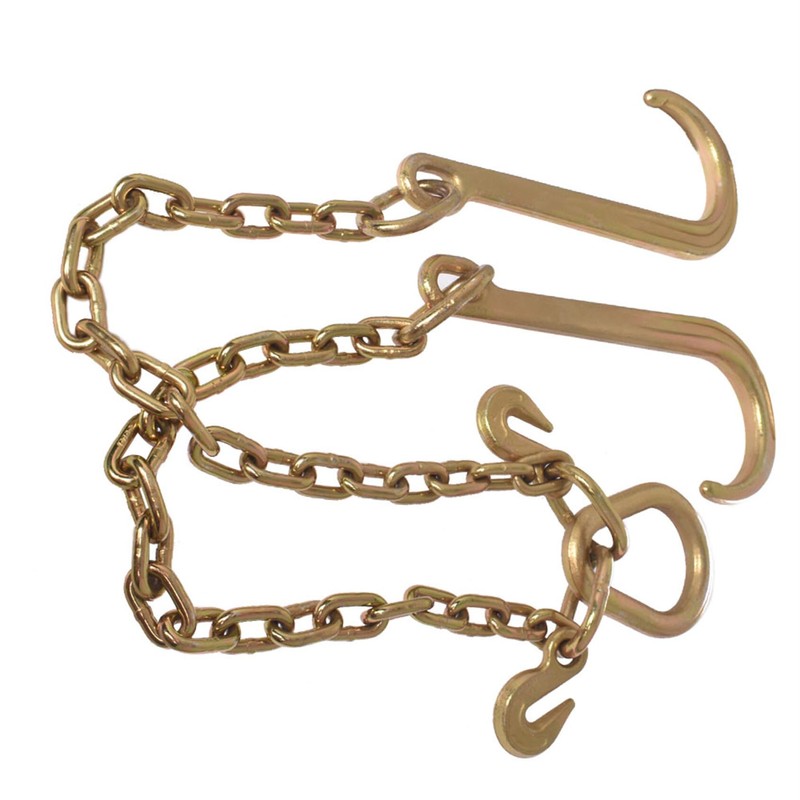 ANTUKO 5/16 Inch x 2 FT G70 Tow Chain J-Hooks