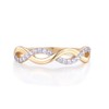 Ladies Ring 9 Carat Gold on Sterling Solid 925 Silver