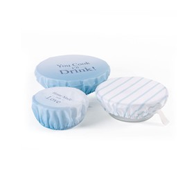 3 Pcs Fabric Bowl Covers Reusable Fabric Elastic Lids Durable Food Storage Covers for Bread Proofing Kitchen Container or Food