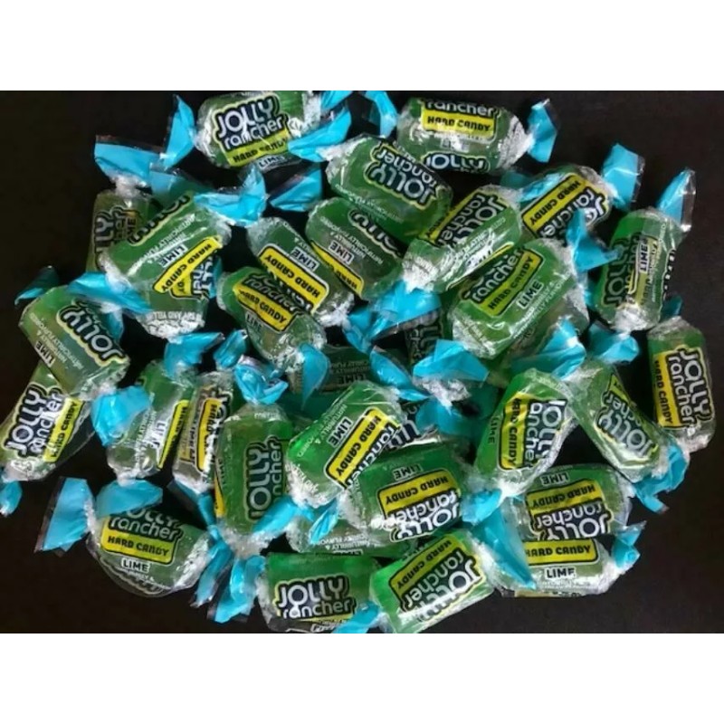 JOLLY RANCHER Hard Candy- LIME FLAVOR- BULK CANDY- 1/2 POUND