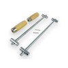 Taytools Wooden Hand Screw Clamp Kits with Rods, Pivot Nuts and Handles (12 inch)
