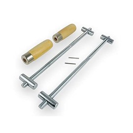 Taytools Wooden Hand Screw Clamp Kits with Rods, Pivot Nuts and Handles (12 inch)