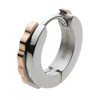 Cenote e5018 Color Gear Hoop Earrings, Hypoallergenic, Stainless Steel Accessory,