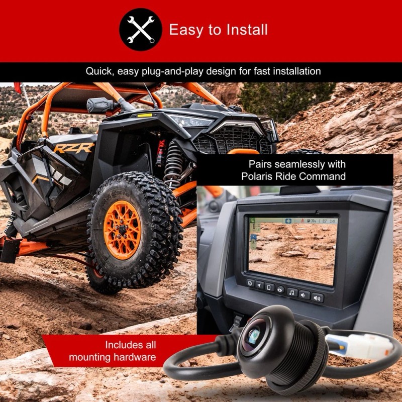 Tusk Front Camera Kit for Ride Command for Polaris RZR