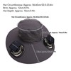Solar Fan Hat Large Brim Quick Dry Breathable 3 Speeds