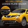 No Drill License Plate Holder Compatible with Nissan Leaf 2011-2017