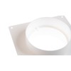 Steinberg14 White Ø 100mm / 4" Round Wall Flange, PVC