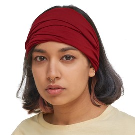 Casualbox Men's Head Covering, Band, Bandana, Stretch Hair Style, Japanese, red, m