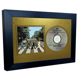 12x8 A4 CD Compact Disc Photo Sleeve Display Frame Case With Mount Matt For Photograph Picture Artwork In Metallic Gold - Silver - Black - Cream Music Gift (Metallic Gold Mount With Black Frame)