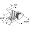 Prime-Line U 9848 Twist-In Patio Door Lock, 1-9/16 In., Cast
