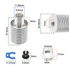 Create idea Extruder Heatsink 1.75 mm Compatible with E3D V6