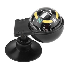 Dashboard Compass, Portable Plastic Compact Car Compass, Direction Pointing Black for Cycling Truck Boat Hiking