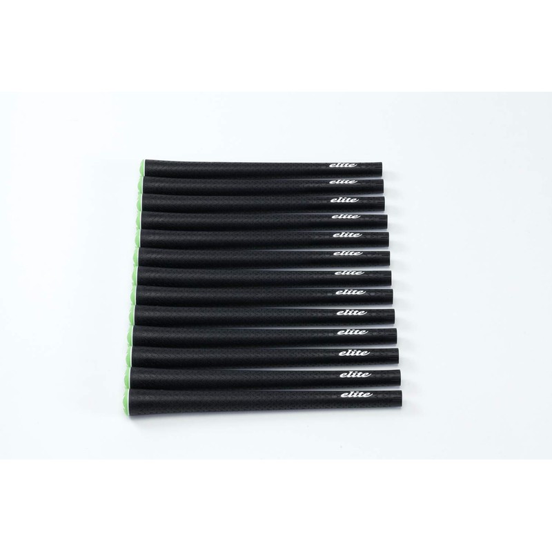 elitegrips Y360°SV Golf Grips, Set of 13, Berlina Black/Signal Green,