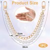 FloralGrace Pearl Bag Chain Gold 30 cm Chain for Bag,