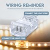 Innfeeltech 20 Pcs Strip Connector for 8MM 3 Pin LED