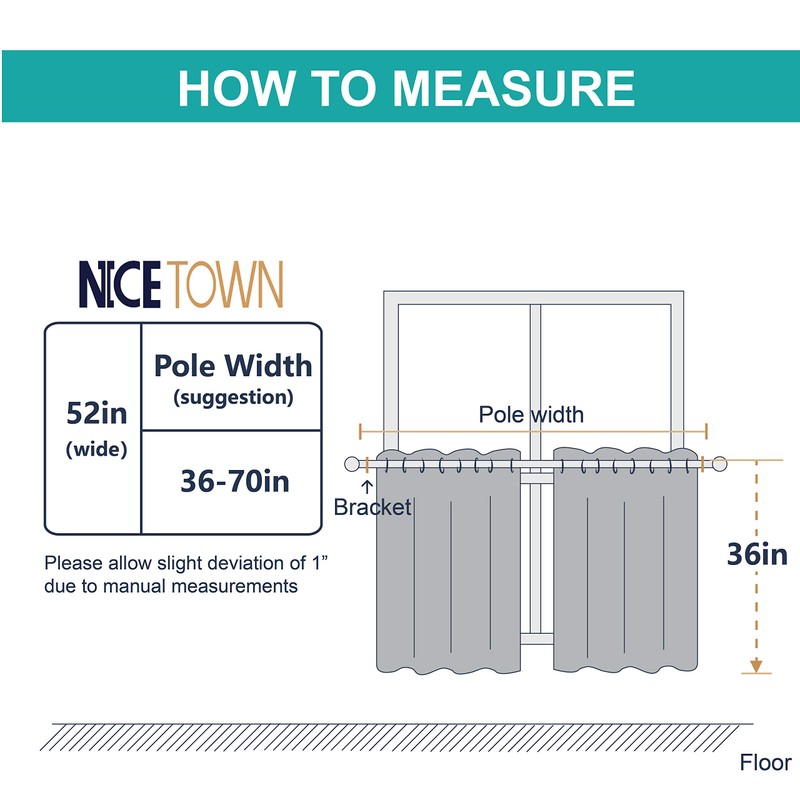 Nicetown - Cenefas opacas (106.7 cm de ancho)