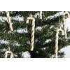 Pack of 6-13CM Glitter Candy Cane –Christmas Tree Hanging Decoration