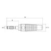 WITTKOWARE 4 mm Banana Plug with Non-Slip Grip Sleeve, Screw/Solder