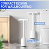 Cinola Upgraded Toilet Plunger with Holder, Wall Mounted Toilet Bowl