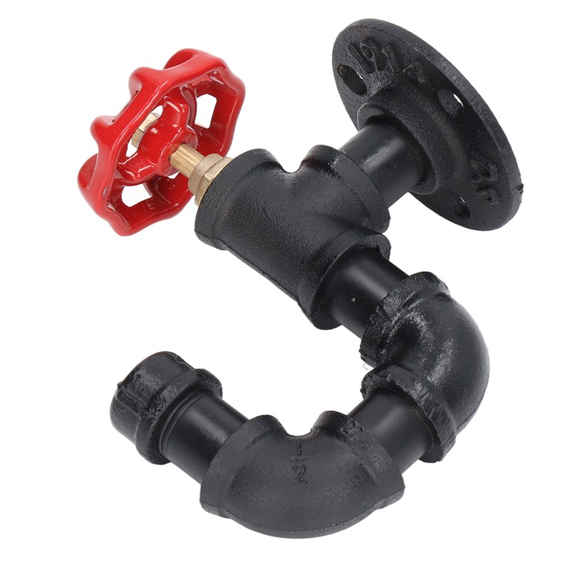 Industrial Pipe Coat Hook Rack Heavy Duty Rustic Hat Robe