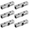 6 Sets 1"x 1"x 1" Square Tube Fittings, Stainless Steel