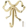 Foribyw, Bow Hook Decorative Bow Hanger Gold Towel Hook Multi-Purpose