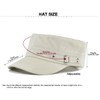 Rumnoke Cadet Army Cap for Women Men Unisex Flat Top