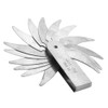 Radius Gauge, Stainless Steel Radius Gauge, External Internal Concave Convex